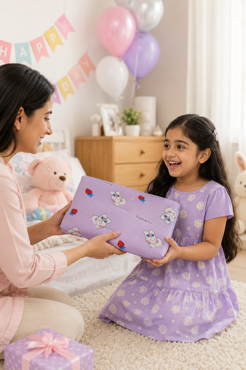 Kradyl Kroft Cervical Memory Foam Pillow for Kids 2 to 8 Yrs - Cuce Baby