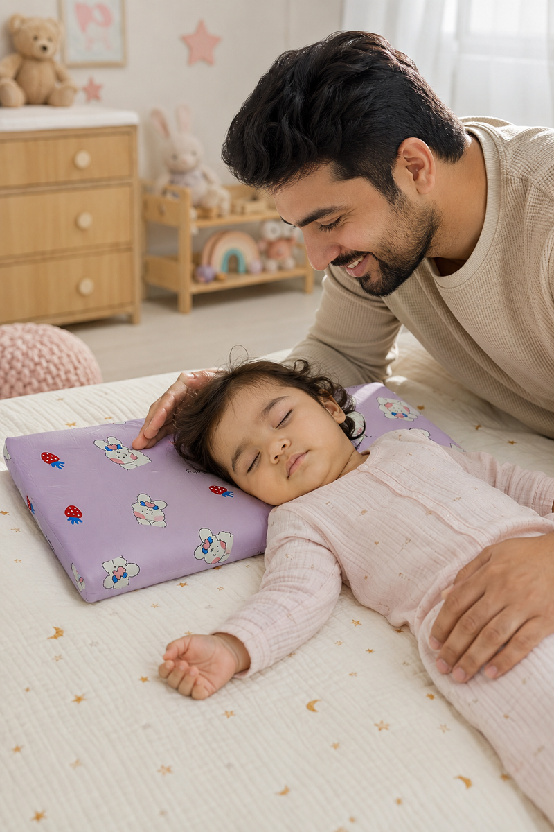Kradyl Kroft Cervical Memory Foam Pillow for Kids 2 to 8 Yrs - Cuce Baby