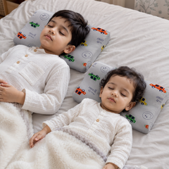 Kradyl Kroft Cervical Memory Foam Pillow for Kids 2 to 8 Yrs - Cars