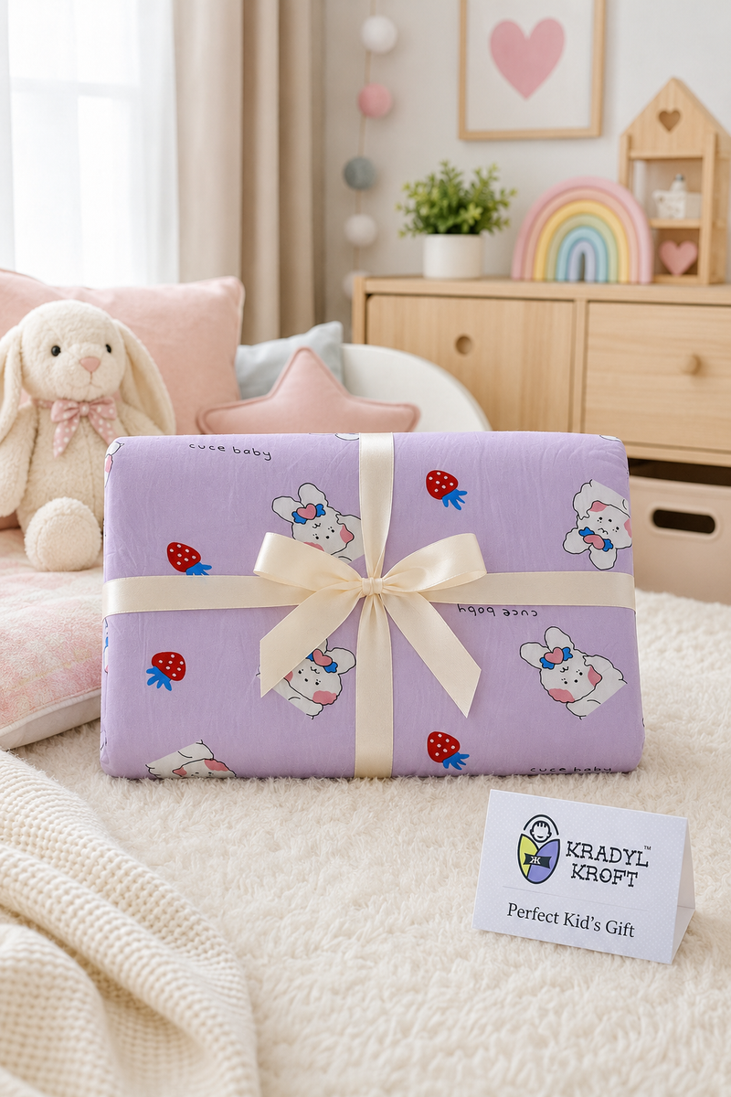 Kradyl Kroft Cervical Memory Foam Pillow for Kids 2 to 8 Yrs - Cuce Baby
