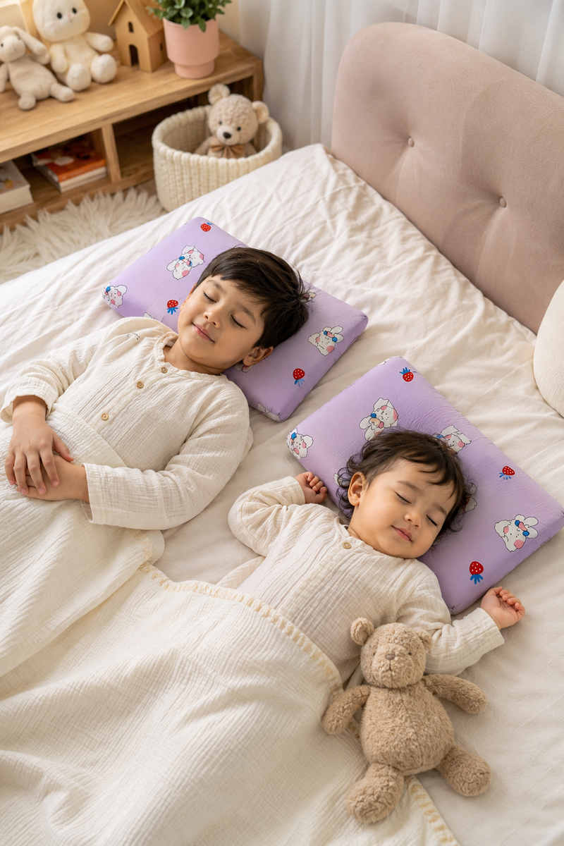 Kradyl Kroft Cervical Memory Foam Pillow for Kids 2 to 8 Yrs - Cuce Baby