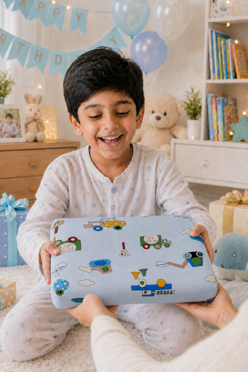 Kradyl Kroft Cervical Memory Foam Pillow for Kids 2 to 8 Yrs - Walker