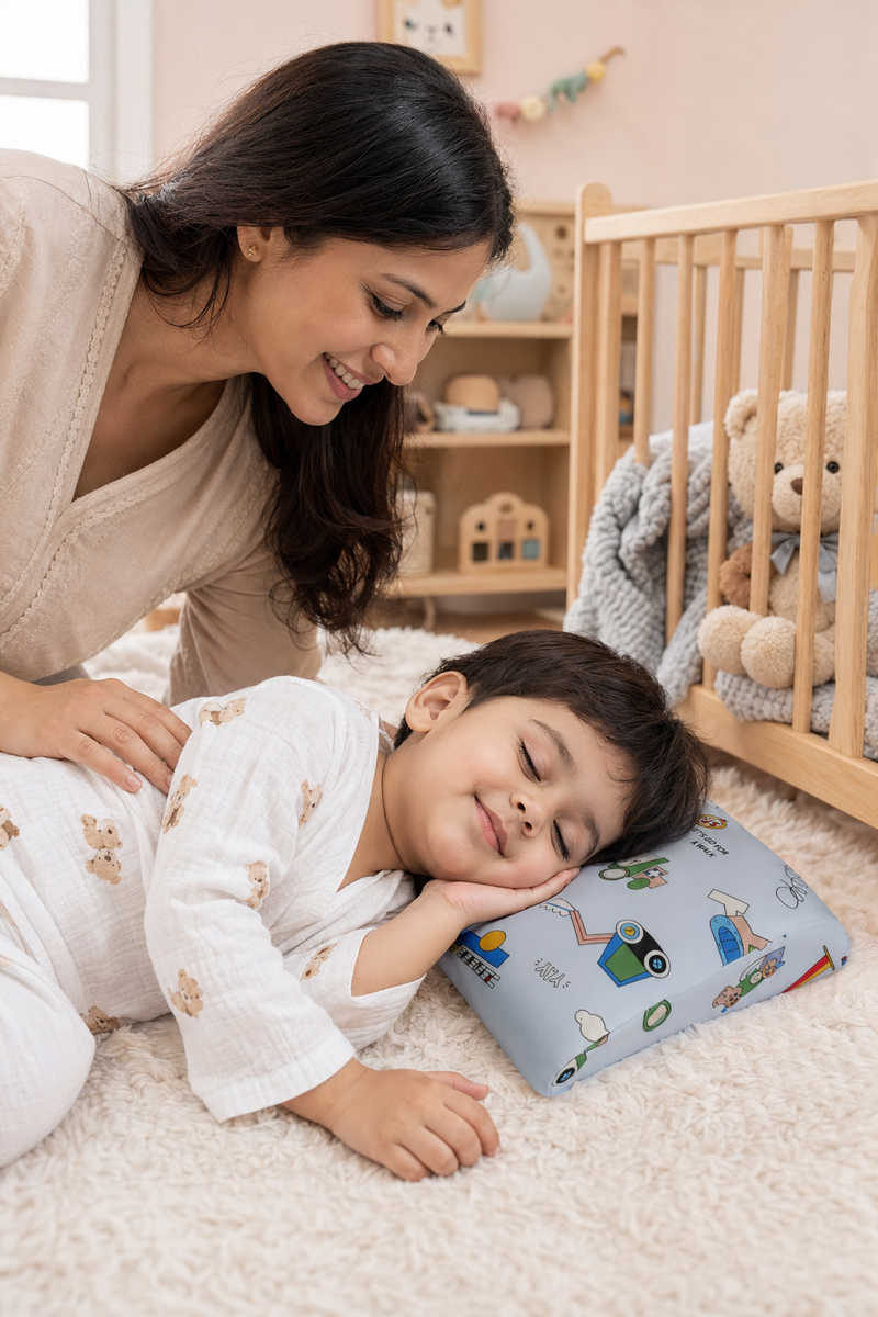 Kradyl Kroft Cervical Memory Foam Pillow for Kids 2 to 8 Yrs - Walker
