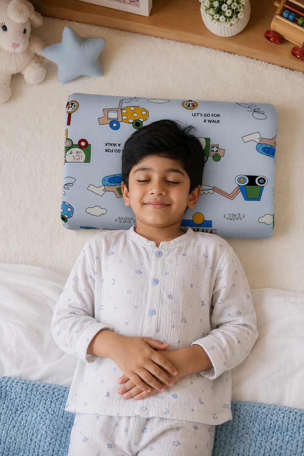 Kradyl Kroft Cervical Memory Foam Pillow for Kids 2 to 8 Yrs - Walker