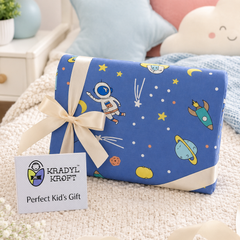 Kradyl Kroft Cervical Memory Foam Pillow for Kids 2 to 8 Yrs - Astronaut
