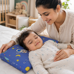 Kradyl Kroft Cervical Memory Foam Pillow for Kids 2 to 8 Yrs - Astronaut