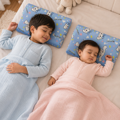Kradyl Kroft Cervical Memory Foam Pillow for Kids 2 to 8 Yrs - Cinnamon