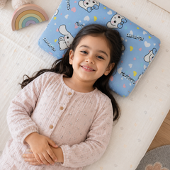 Kradyl Kroft Cervical Memory Foam Pillow for Kids 2 to 8 Yrs - Cinnamon