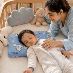 Kradyl Kroft Cervical Memory Foam Pillow for Kids 2 to 8 Yrs - Cinnamon