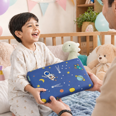 Kradyl Kroft Cervical Memory Foam Pillow for Kids 2 to 8 Yrs - Astronaut