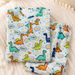 Chat Dino - 100% Cotton Lightweight Cambric Soft Unisex Set for New Born to 6 Years