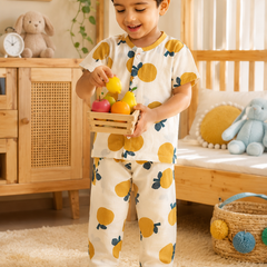 Sapota - Cloud PolyCotton | Unisex | Half Sleeve Top Pant Sets for New Born to 6 Years