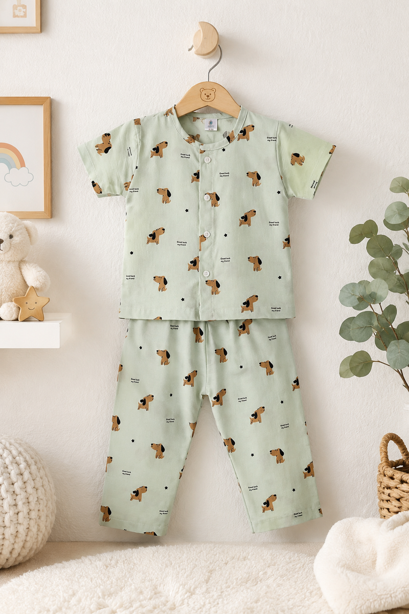 SoSnoopy - Cloud PolyCotton | Unisex | Half Sleeve Top Pant Sets for New Born to 6 Years