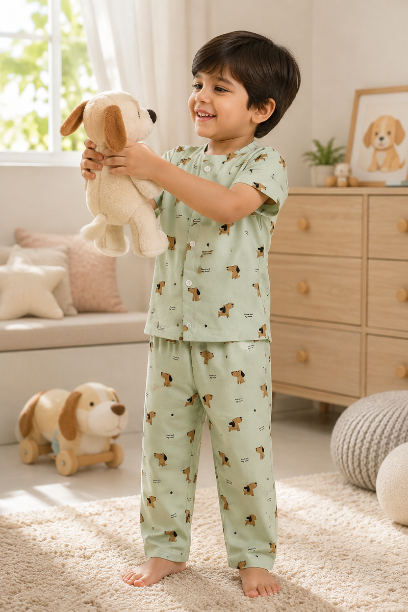 SoSnoopy - Cloud PolyCotton | Unisex | Half Sleeve Top Pant Sets for New Born to 6 Years