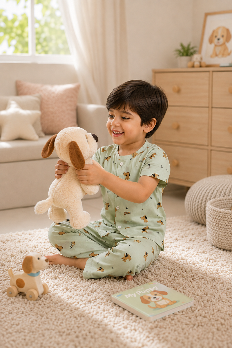 SoSnoopy - Cloud PolyCotton | Unisex | Half Sleeve Top Pant Sets for New Born to 6 Years