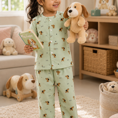 SoSnoopy - Cloud PolyCotton | Unisex | Half Sleeve Top Pant Sets for New Born to 6 Years