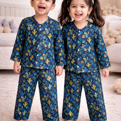 Conscious Cactii - 100% Cotton Lightweight Cambric Soft Unisex Muslin Set for New Born to 6 Years