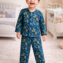Conscious Cactii - 100% Cotton Lightweight Cambric Soft Unisex Muslin Set for New Born to 6 Years