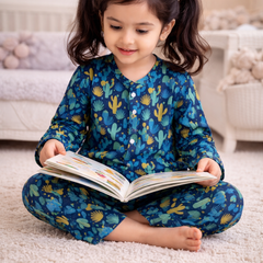 Conscious Cactii - 100% Cotton Lightweight Cambric Soft Unisex Muslin Set for New Born to 6 Years