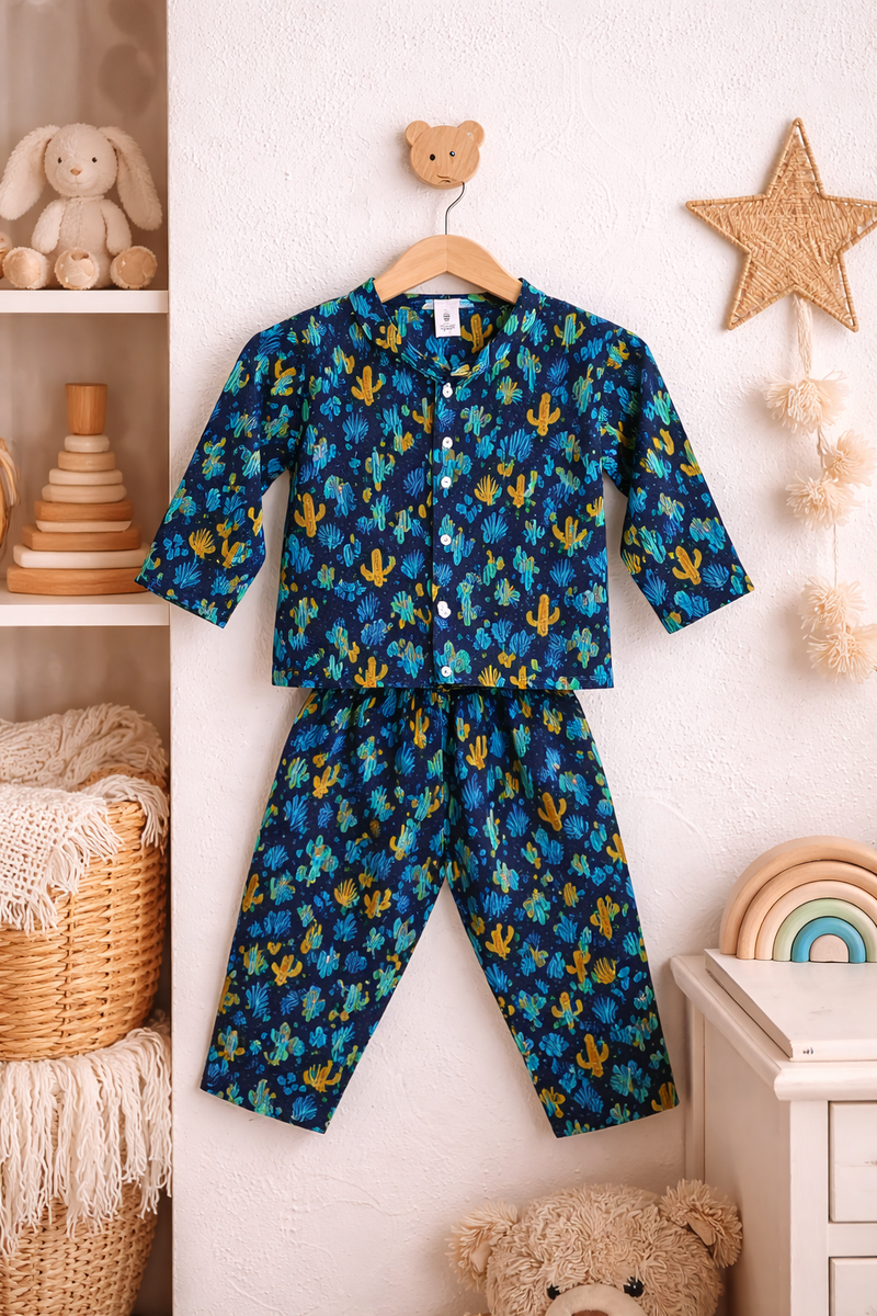 Conscious Cactii - 100% Cotton Lightweight Cambric Soft Unisex Muslin Set for New Born to 6 Years