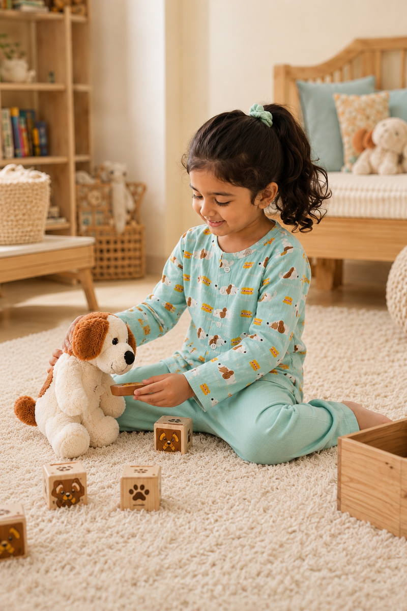 Hungry Me| Premium Crinkled Double Layered Soft Unisex Muslin Set for New Born to 6 Years