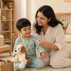 Hungry Me| Premium Crinkled Double Layered Soft Unisex Muslin Set for New Born to 6 Years