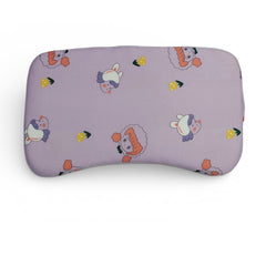 Curve Contour Memory Foam Kids Pillow |Toddler Memory Foam Pillow for 12 Months Plus - Mauve Tulip