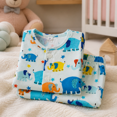 Cute Ellis - 100% Cotton Poplin | Unisex | Half Sleeve Cotton Sets for New Born to 6 Years