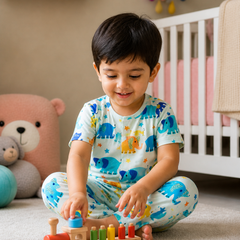 Cute Ellis - 100% Cotton Poplin | Unisex | Half Sleeve Cotton Sets for New Born to 6 Years