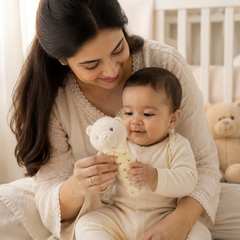 Smiley Bear - Soft Plush Rattle Toy for Kids | Premium High Quality