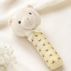 Smiley Bear - Soft Plush Rattle Toy for Kids | Premium High Quality