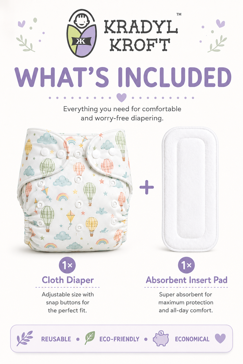 Adjustable Reusable Diaper Pant -Lighthouse