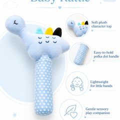 L'il Dino - Soft Plush Rattle Toy for Kids | Premium High Quality