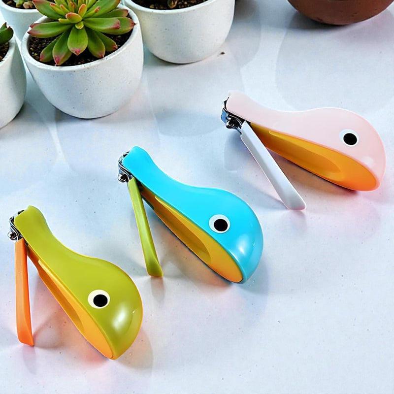 Kradyl Kroft Nail Clipper - Whale Edition, Colorful Baby Nail Clipper, Nail Cutter, Safe Infant Grooming Tool