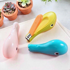 Kradyl Kroft Nail Clipper - Whale Edition, Colorful Baby Nail Clipper, Nail Cutter, Safe Infant Grooming Tool