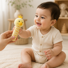 Hey Chicken - Soft Plush Rattle Toy for Kids | Premium High Quality
