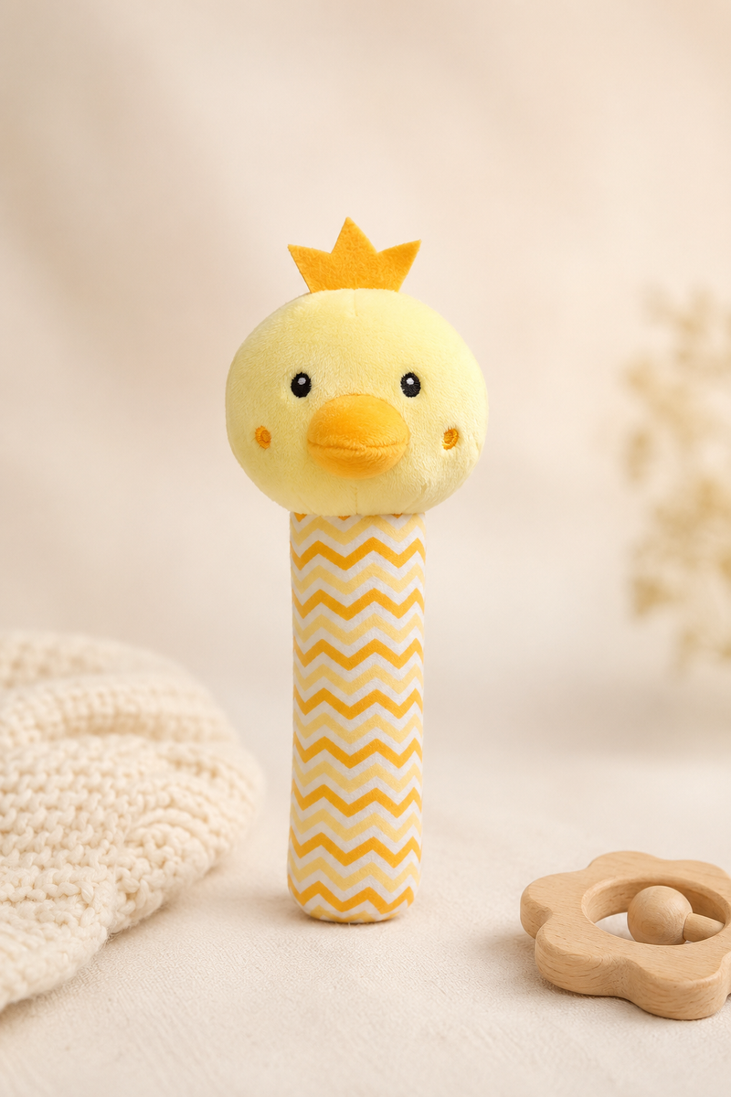 Hey Chicken - Soft Plush Rattle Toy for Kids | Premium High Quality