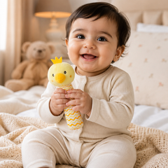 Hey Chicken - Soft Plush Rattle Toy for Kids | Premium High Quality