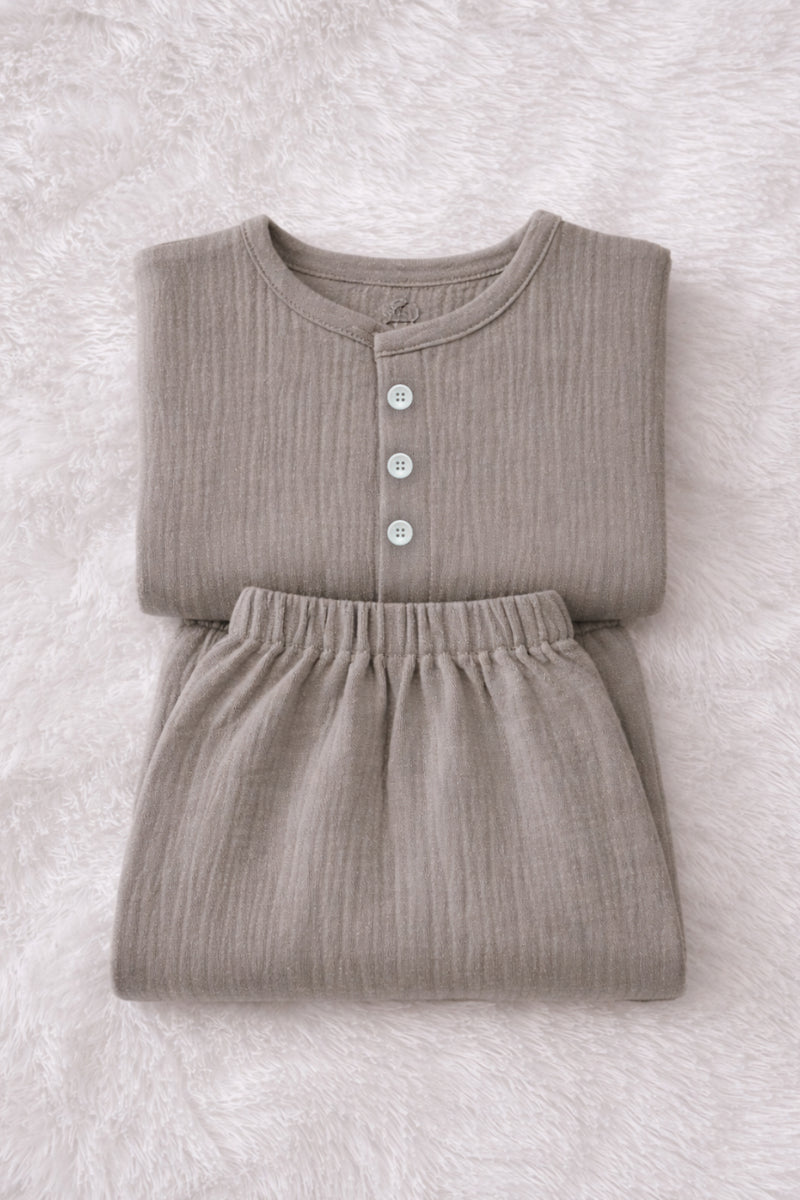 Earth| Premium Crinkled Double Layered Soft Unisex Muslin Set for New Born to 6 Years