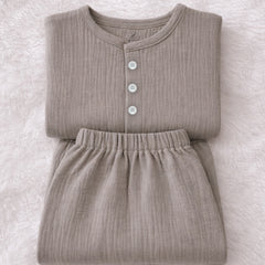 Earth| Premium Crinkled Double Layered Soft Unisex Muslin Set for New Born to 6 Years
