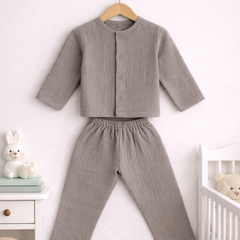 Earth| Premium Crinkled Double Layered Soft Unisex Muslin Set for New Born to 6 Years