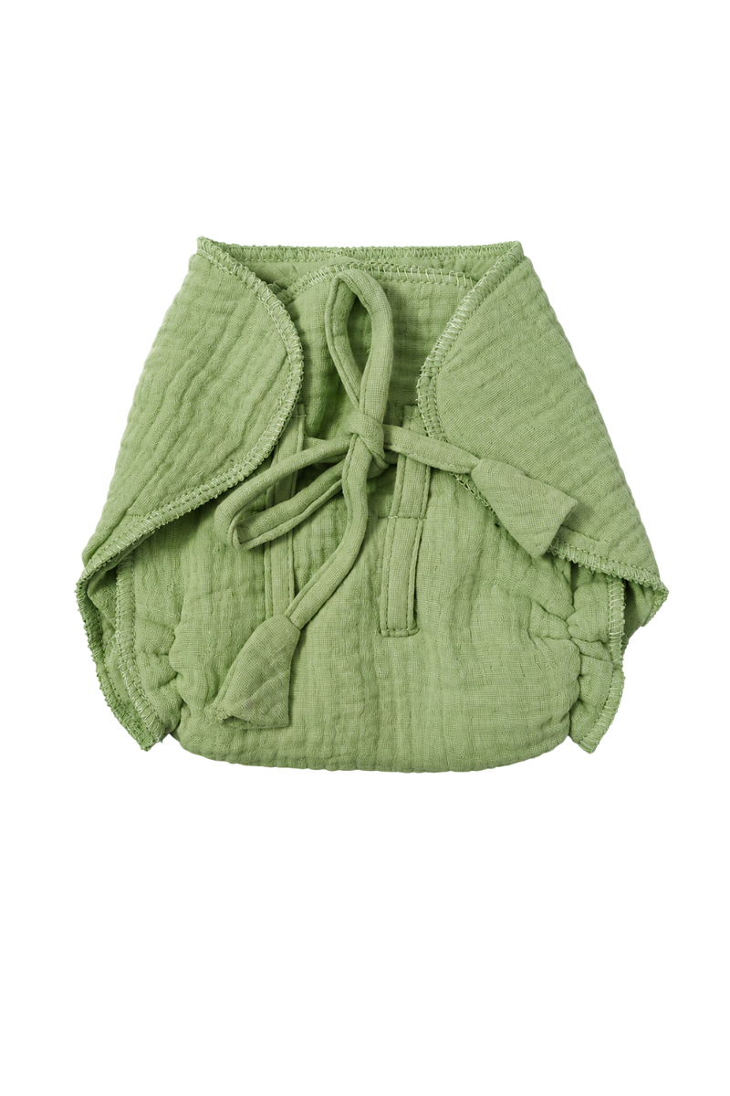 Earth Green Langot - 5 Layer Padded Muslin Baby Langots |Reusable| for Diaper Free Time