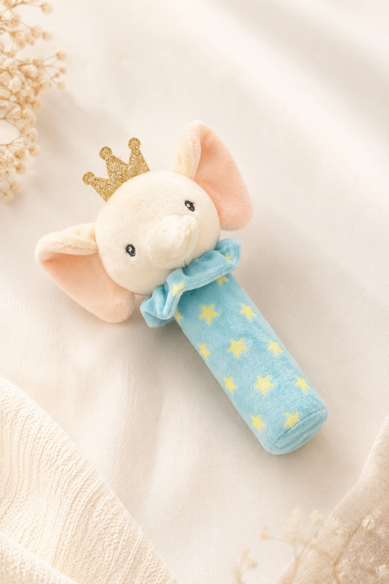 Elli King - Soft Plush Rattle Toy for Kids | Premium High Quality