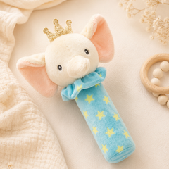 Elli King - Soft Plush Rattle Toy for Kids | Premium High Quality