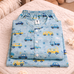 EnCar - 100% Cotton Lightweight Cambric Soft Unisex Muslin Set for New Born to 6 Years