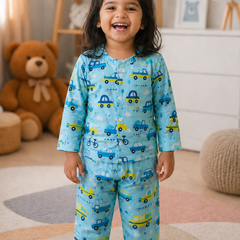 EnCar - 100% Cotton Lightweight Cambric Soft Unisex Muslin Set for New Born to 6 Years