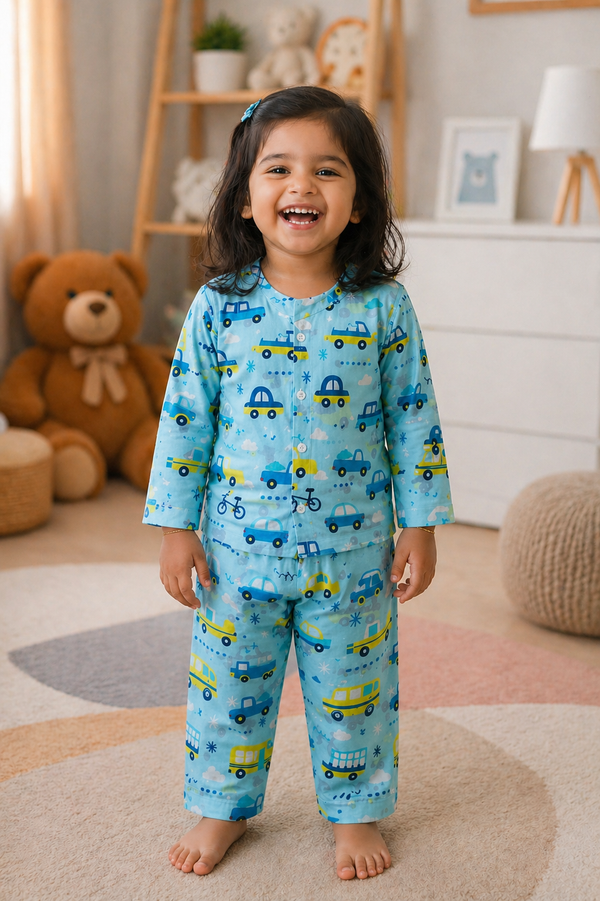 EnCar - 100% Cotton Lightweight Cambric Soft Unisex Muslin Set for New Born to 6 Years