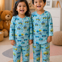 EnCar - 100% Cotton Lightweight Cambric Soft Unisex Muslin Set for New Born to 6 Years