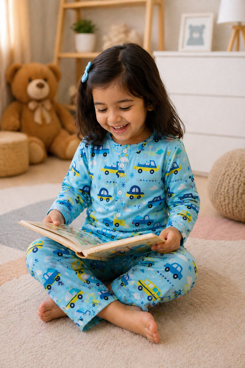 EnCar - 100% Cotton Lightweight Cambric Soft Unisex Muslin Set for New Born to 6 Years