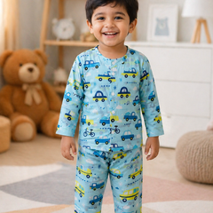 EnCar - 100% Cotton Lightweight Cambric Soft Unisex Muslin Set for New Born to 6 Years